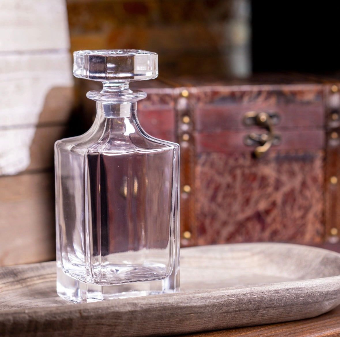 4-Glass Custom Decanter Set with Gift Box (Standard)